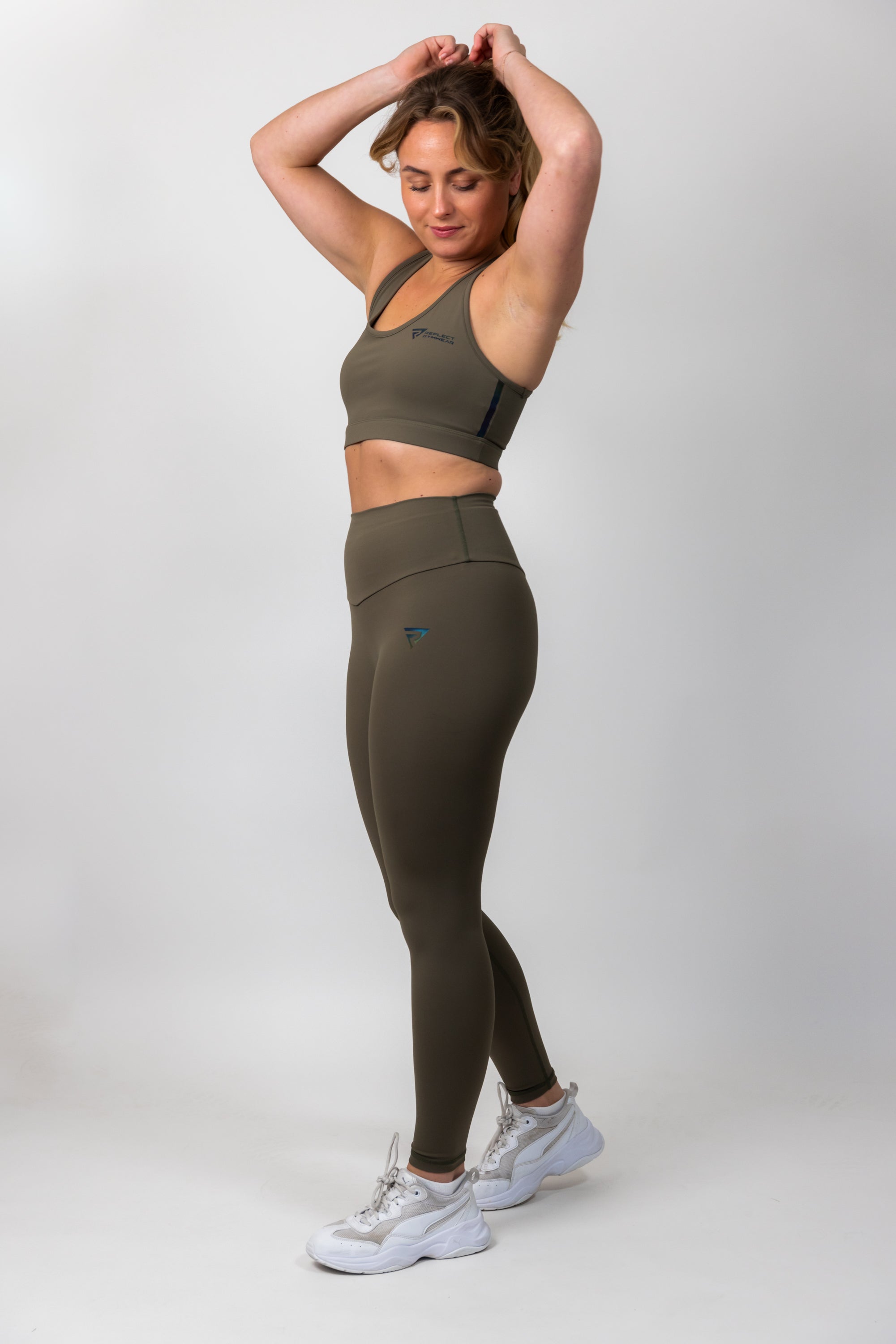 Sport-bh & Legging Olive Green voordeel set